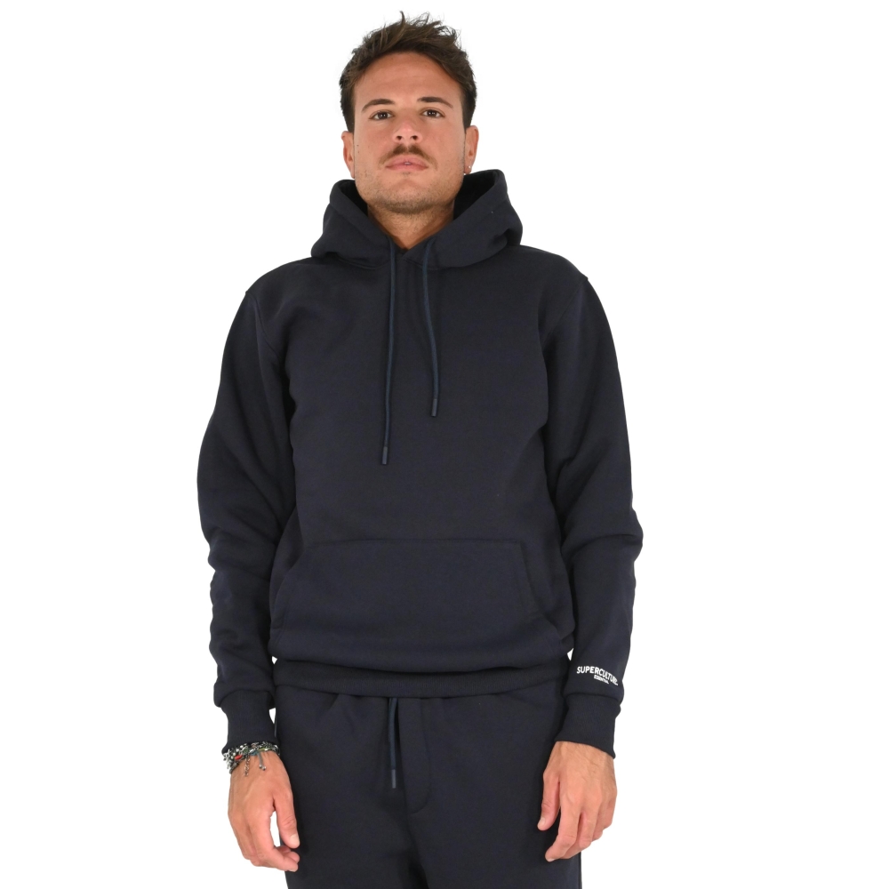 superculture clothing felpa uomo blu JOY-Z
