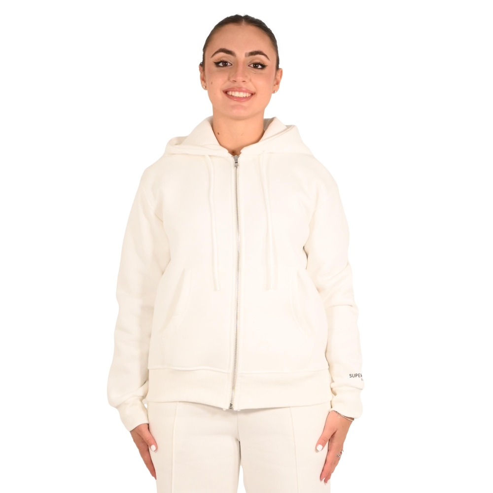 superculture clothing felpa donna white ETTA-Z