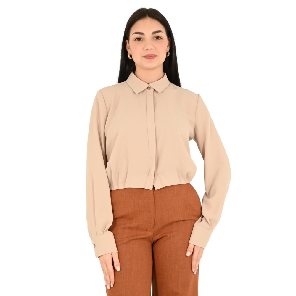 rinascimento camicia donna tortora beige CFC0127372003