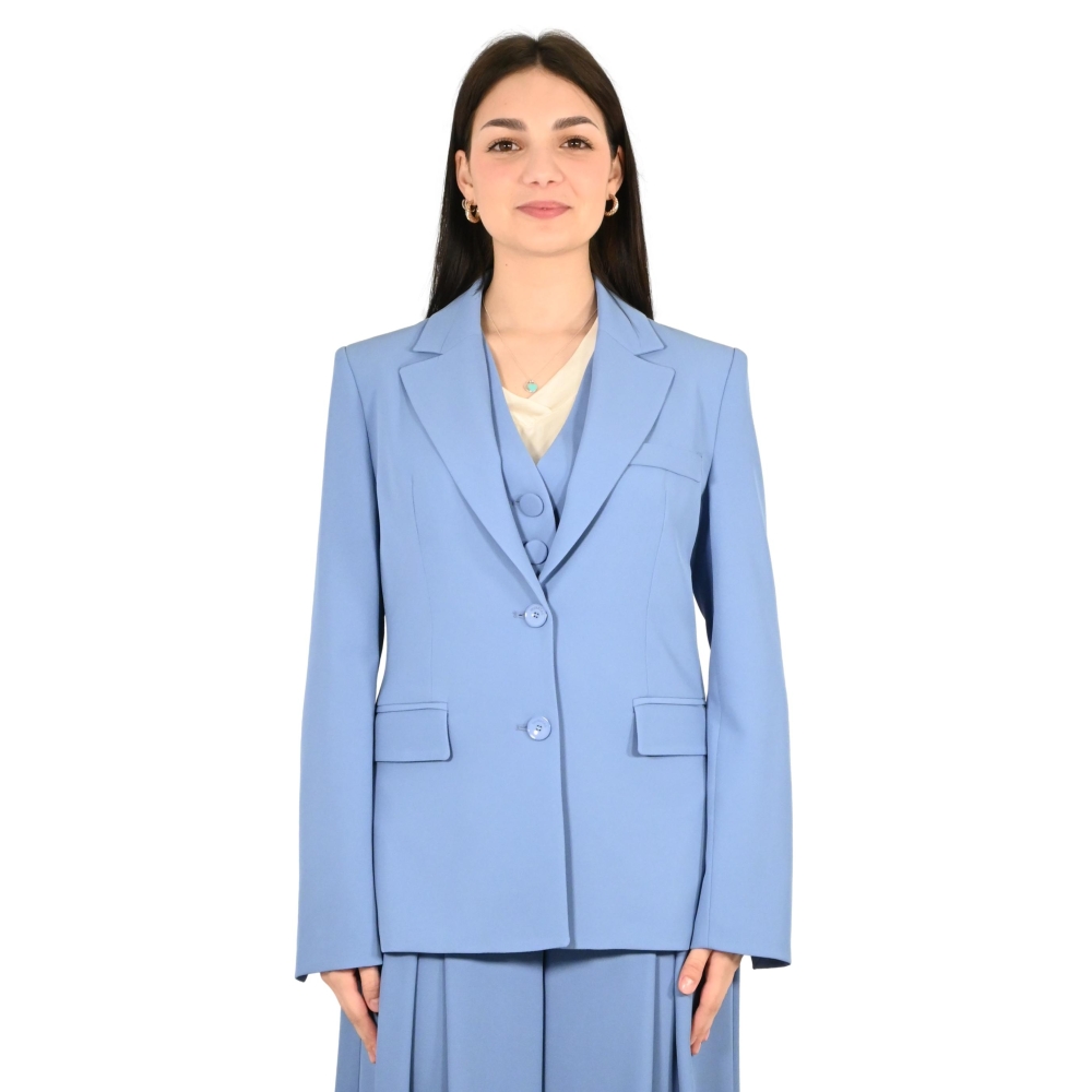 imperial giacca donna ceruleo JAO6LHX