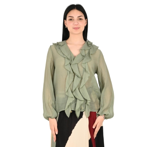 dixie camicia donna salvia C782A015A