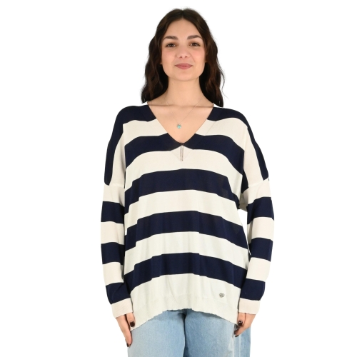 please maglia donna bianco blu M49779070