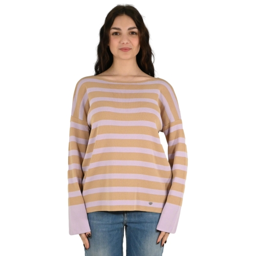 please maglia donna beige lilla M49779071