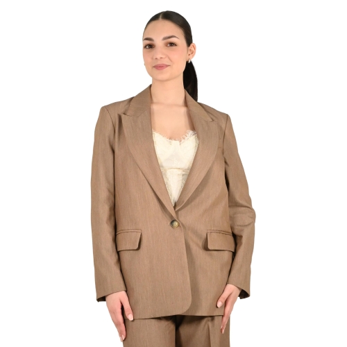 haveone giacca donna tortora JCB-Q019