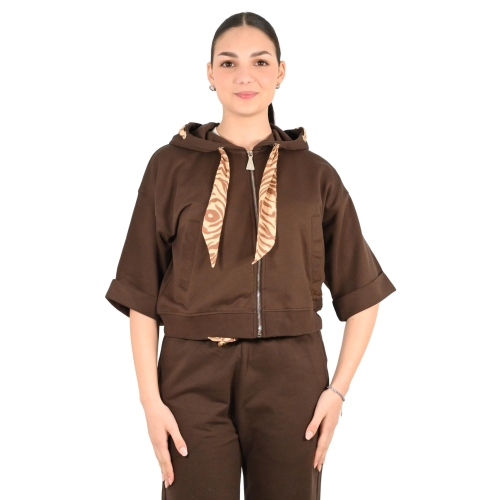 markup felpa donna cacao MW1620015
