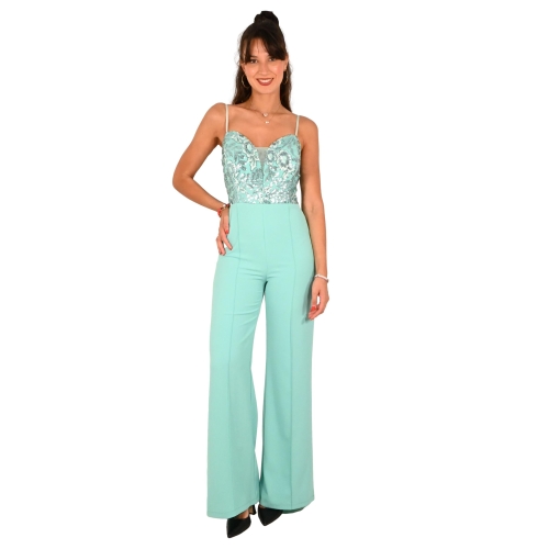 rinascimento tuta donna verde acqua CFC0019982002