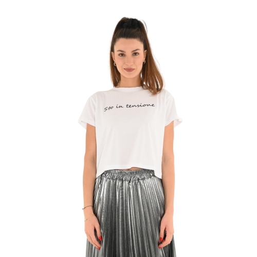 tensione in t-shirt donna bianco AT0124