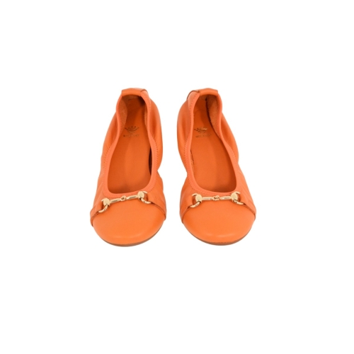 crown scarpe donna arancio oro MORSETTO PIC