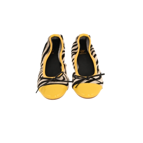 crown scarpe donna zebra fluo giallo MINNI E FN