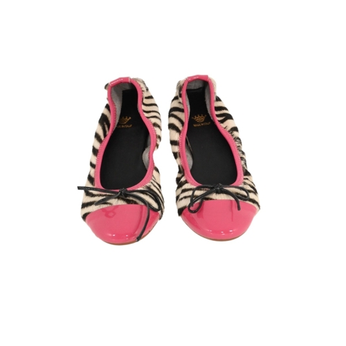 crown scarpe donna fuxia zebra MINNI E FN