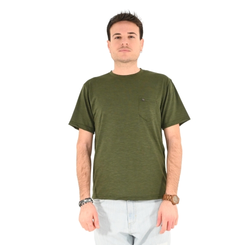 squad2 t-shirt uomo verde militare TS028