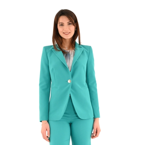 rinascimento giacca donna verde pavone CFC0117751003