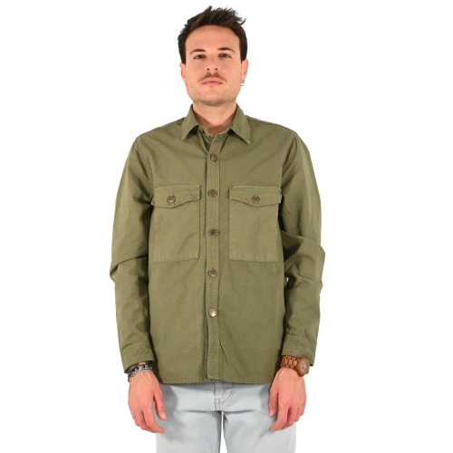 pont denim over shirt verde militare ARDENNE/OS