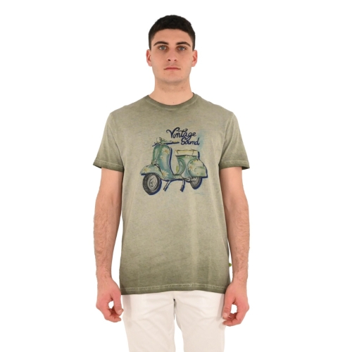 shockly t-shirt uomo verde militare TS VESPA