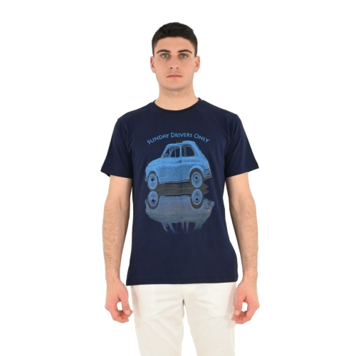 north pole t-shirt uomo blu NPX 744