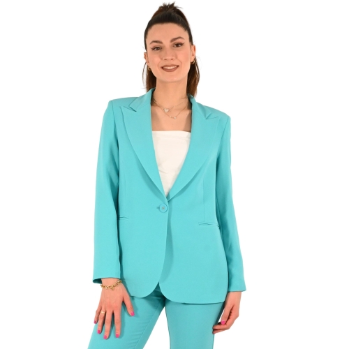 rinascimento giacca donna turchese azzurro CFC0119072003
