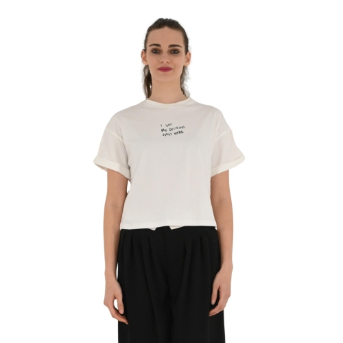 the lulù t-shirt donna bianco TLL5888