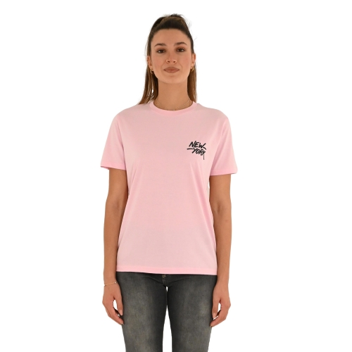 misterprint t-shirt donna rosa ROCKER