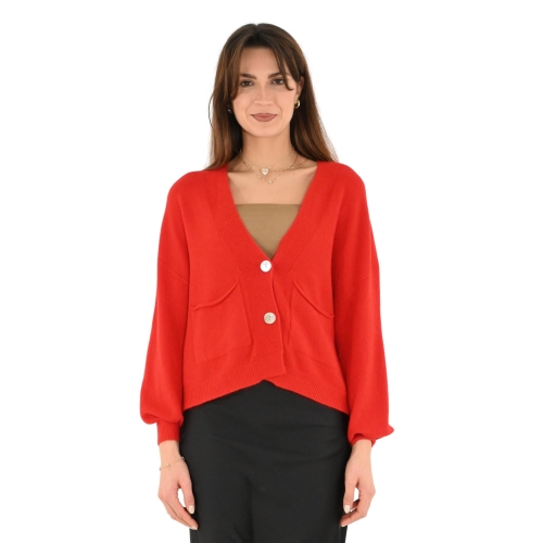 imperial cardigan donna rosso M3025665
