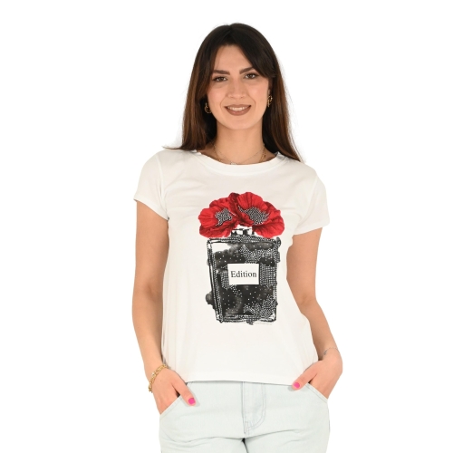 miss love t-shirt donna bianco 252