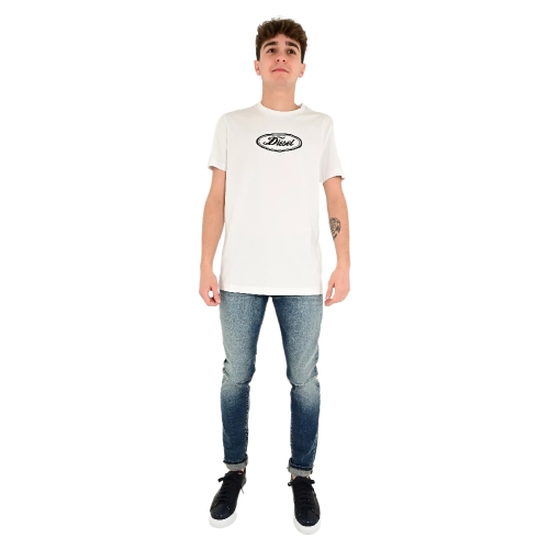 diesel t-shirt uomo bianco T-DIEGOR-C14