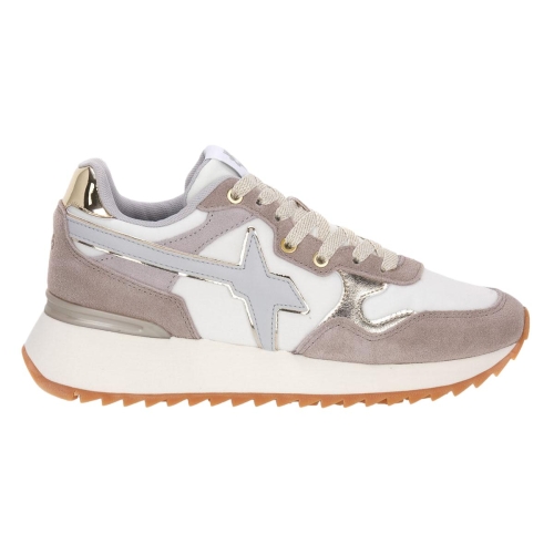 W6YZ sneakers donna taupe white YAK-W