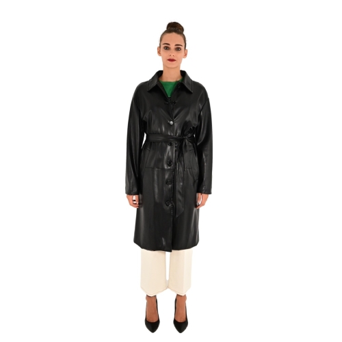 the lulù trench donna nero TLL5351