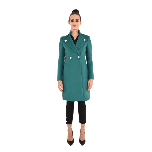 rinascimento cappotto donna verde CFC0110518003