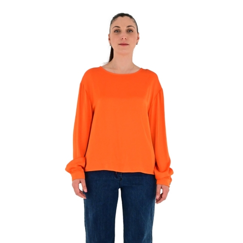 wu'side blusa donna arancio 20893