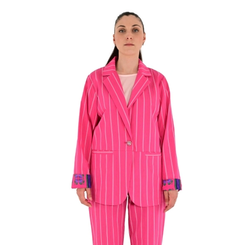 wu'side giacca donna fuxia rosa 22162