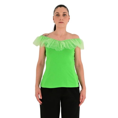 jhenit milano t-shirt donna verde TS 482/F1