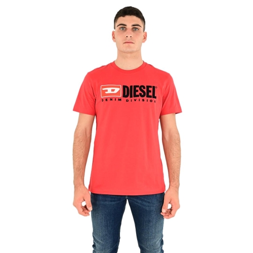 diesel t-shirt uomo rosso T-DIEGOR-DIV