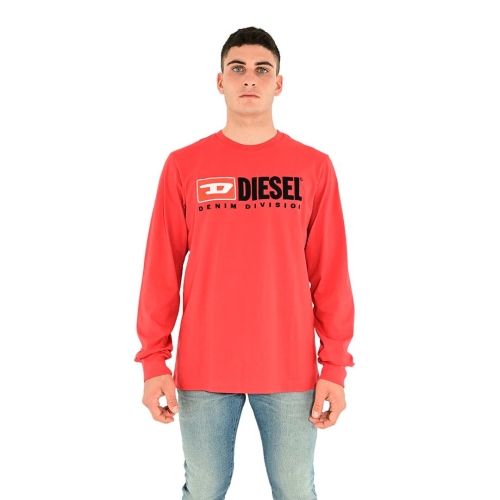 diesel t-shirt uomo rosso T-JUST-LS-DIV