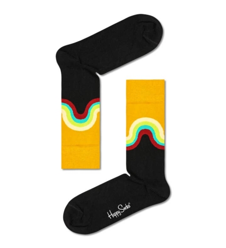 happy socks calzini uomo nero JUMBO WAVE SOCK/U
