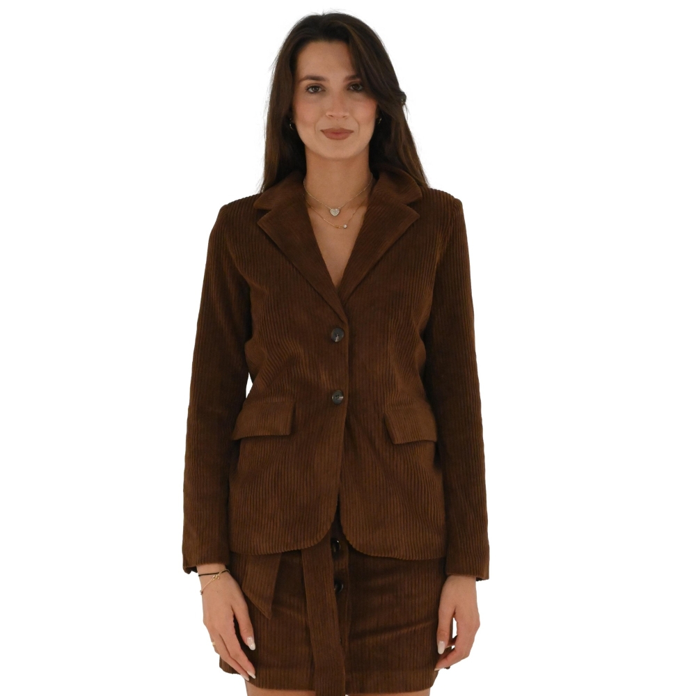 artlove giacca donna marrone 68951