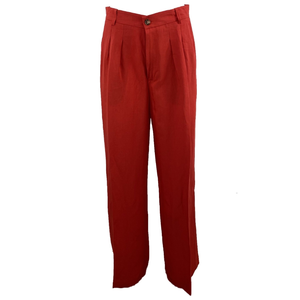 vicolo pantalone donna rosso TH1793