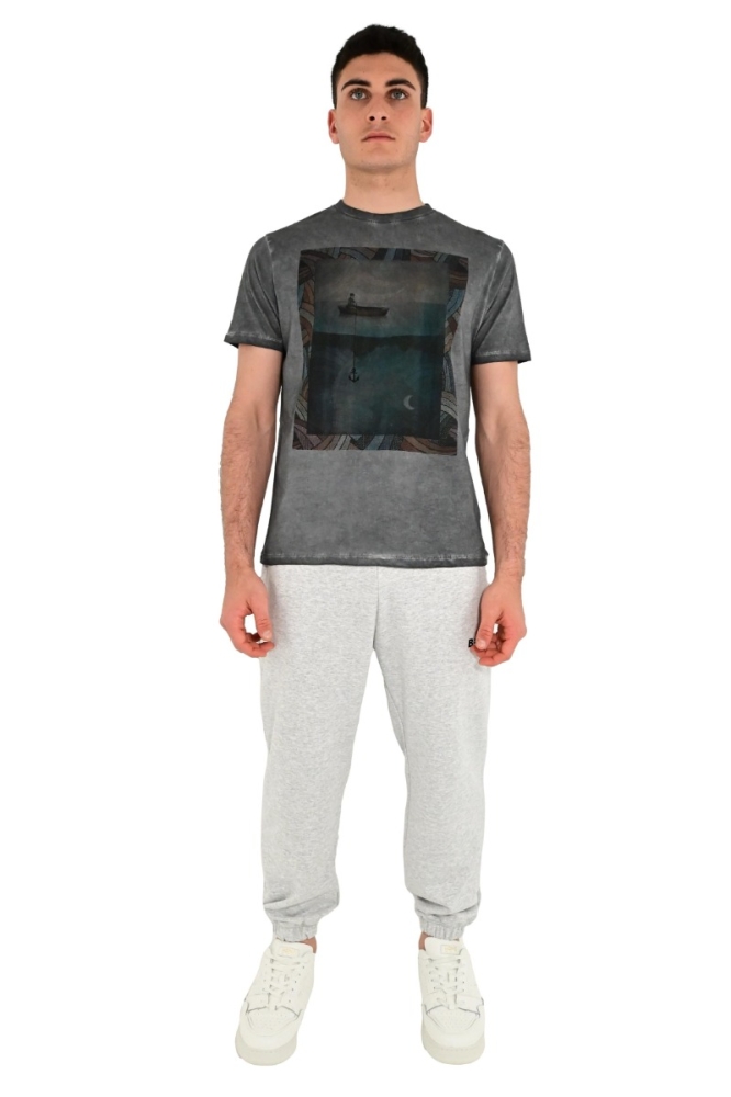north pole t-shirt uomo grigio NX 618