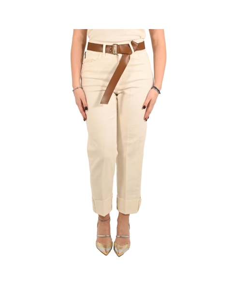 haveone pantalone donna burro PLS-Q053