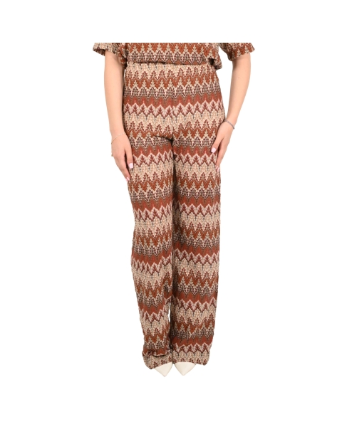 vicolo pantalone donna panna arancio moro TAB2456